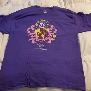 2018 Run Disney Princess 5K Purple T Shirt Large